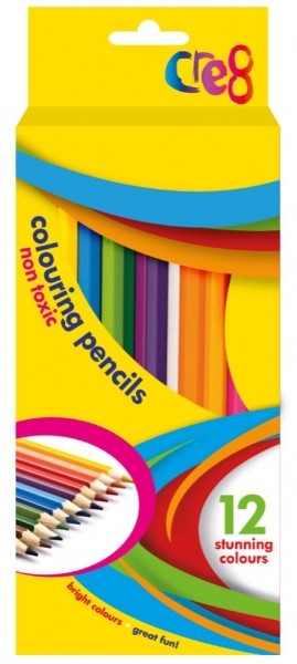 Pack of 12 Non Toxic Colouring Pencils - Image 4
