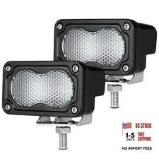 3 Inch LED Pod Lights Cube Work Auxiliary Light Bar 2PCS LED Diffuse Beam White