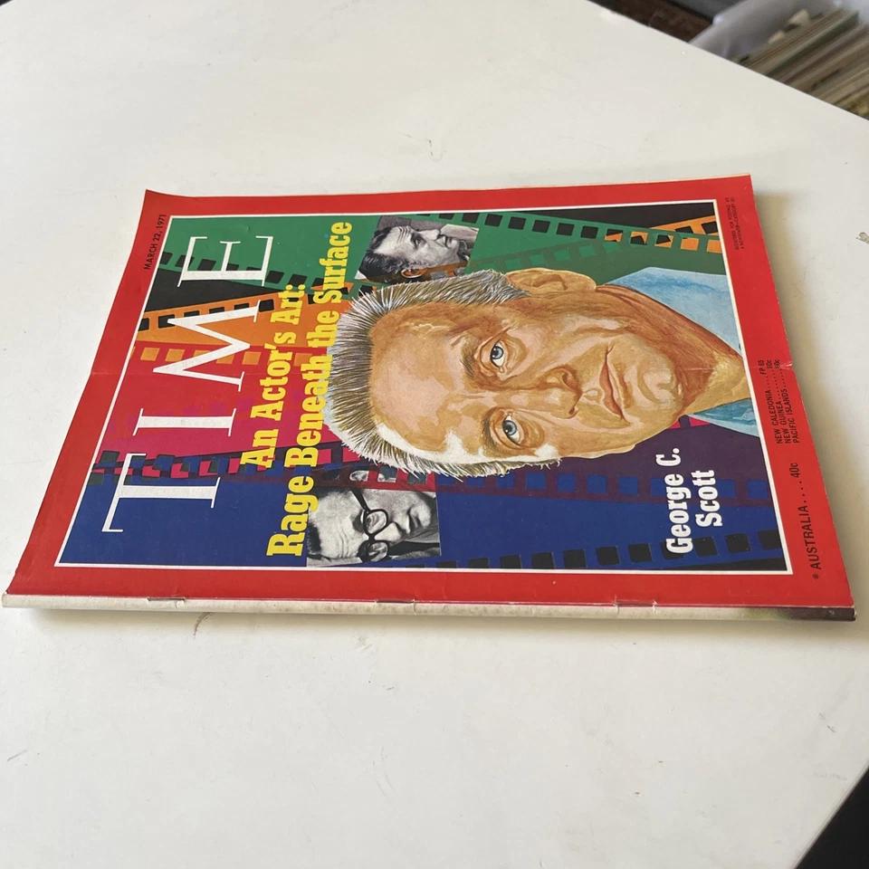 Time Magazine Hells Angels George C Scott Gandhi Gauguin March 22 1971 VGC - Image 3 of 4