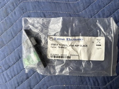 Extron USB A 1C/ PGTL, 2345 AAP BLACK Part No. 70-609-12 Plate