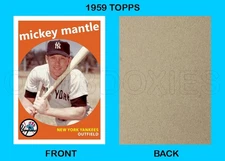 1959 Style Custom Made Art ACEO MLB Trading Cards Last Names M - Z