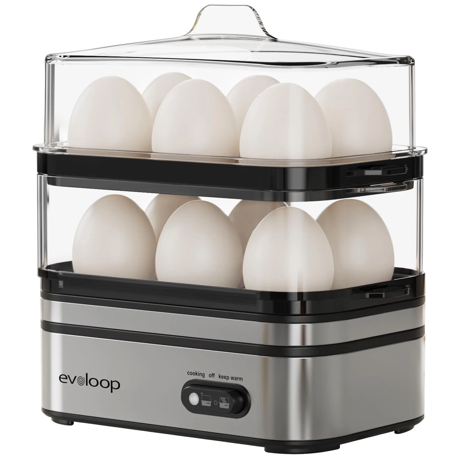 Evoloop Rapid Egg Cooker Electric 12 Eggs Capacity, Soft, Medium, Hard Boiled...
Opens in a new wind
