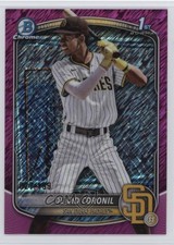 2025 Bowman Chrome Prospects Fuchsia Shimmer Refractor /199 Deivid Coronil 16wc
