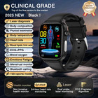 Smartwatch EKG+HRV/Harnsäure/BMI/ΒΙυtｚυcker Herren Damen Gesundheitsuhr mit