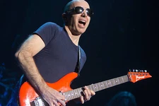 Joe Satriani during the Black Swans and Wormhole Wizards Tour at T- Old Photo 24