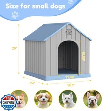 Fancyango Dog House Outdoor Indoor, Weatherproof Dog House with Elevated Floo...