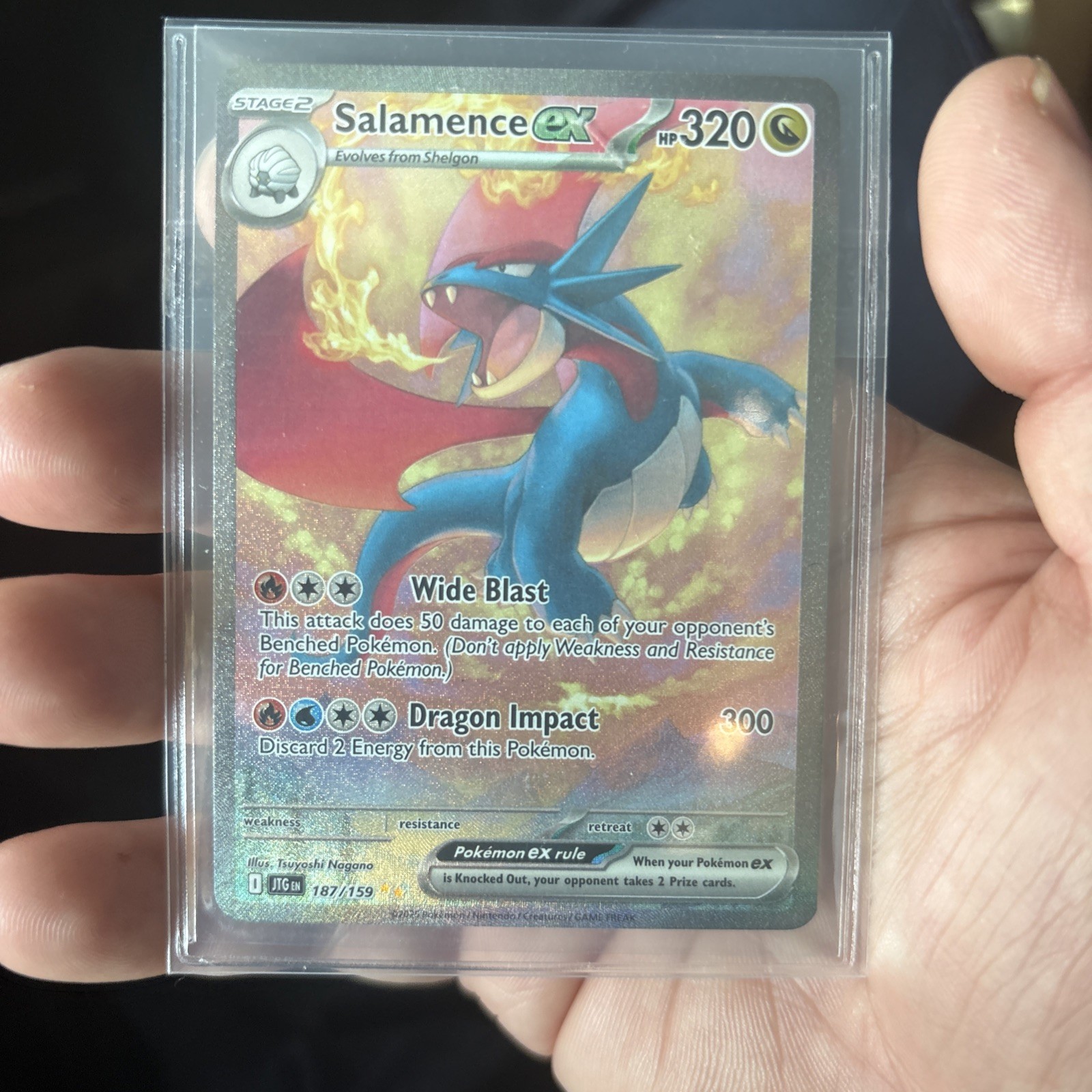 Salamence ex 2025 Scarlet & Violet: Journey Together #187/159 Special Illustration Rare Price Guide - Sports Card Investor Salamence ex 2025 Scarlet & Violet: Journey Together #187/159 Special Illustration Rare Price Guide - Sports Card Investor