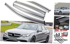 Wind Deflectors Rain Guards Compatible with Mercedes-Benz E-Class Sedan E350