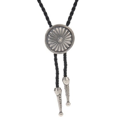 Bolo Tie Western Cowboy Anhänger Handarbeit Schwarz Vintage Türkis für Frauen...