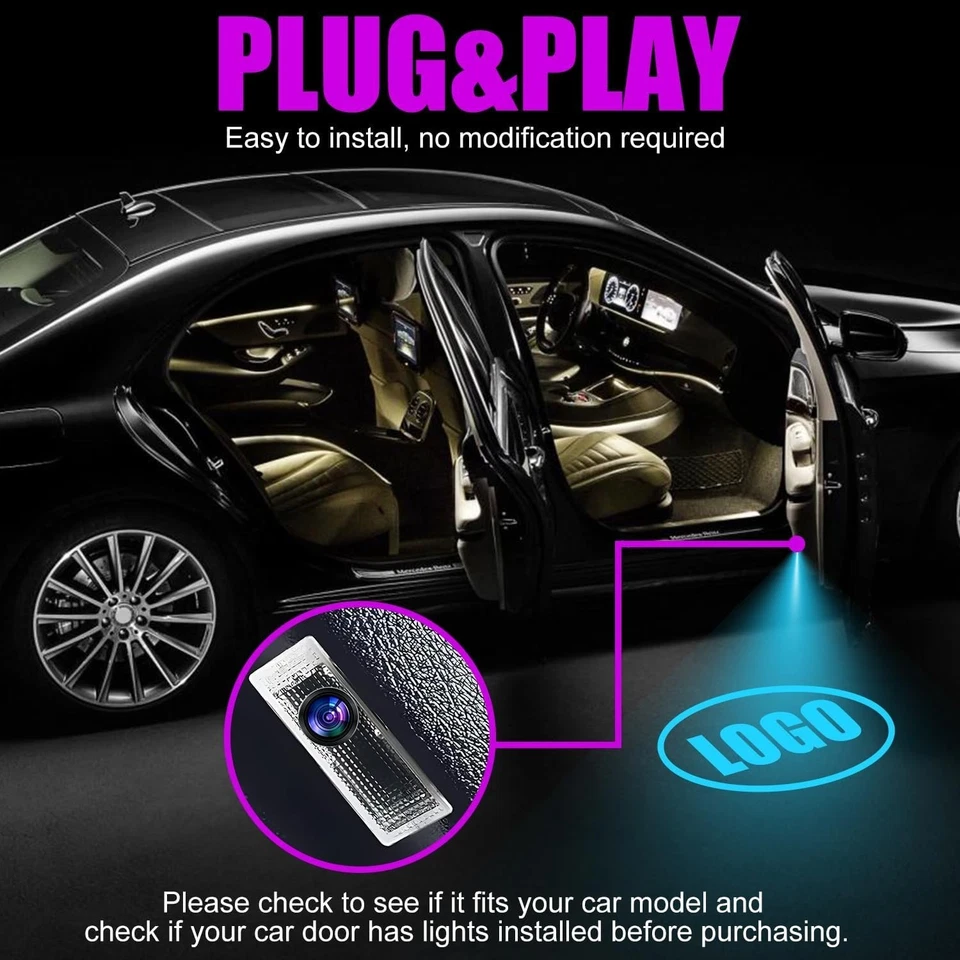 2 Pcs Car Led Laser Shadow Projector Puddle Door Light for BMW X1 X2 X3 X4 X5 X6 - Image 4 of 4