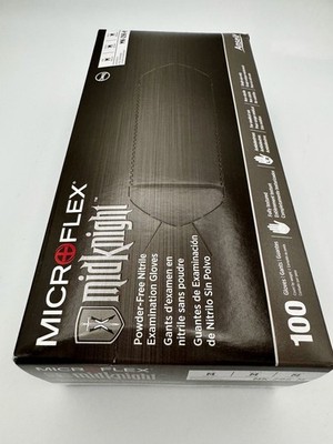 GLOVES MICROFLEX MidKnight MK-296 MEDIUM MK-296-M ANSELL