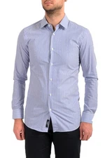 Hugo Boss Men's "T-Charlie" Multi-Color Slim Fit Striped Long Sleeve Dress Shirt