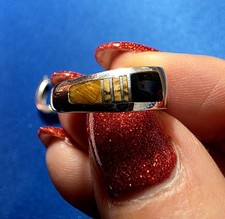 Sundance catalog .925 S.S. Inlay Hoop Huggie Earrings - NEW
