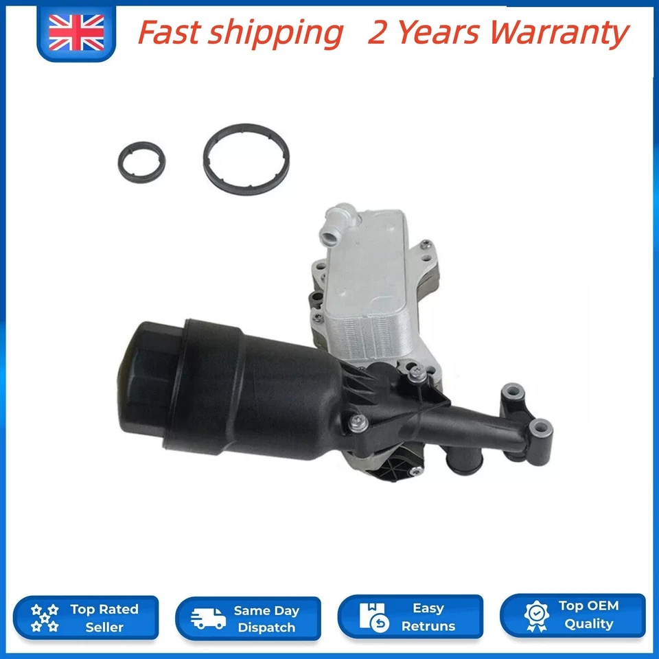 Oil Cooler Assembly For MERCEDES C CLS M E SLK GLK VITO 6511800610 6511800665 - Image 2 of 4