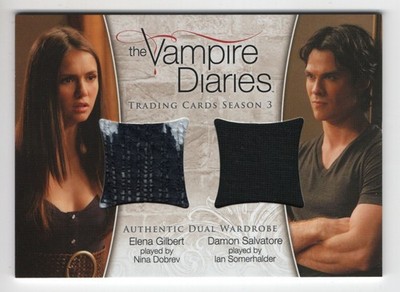 Vampire Diaries season 3 DM-04 Nina Dobrev & Ian Somerhalder dual wardrobe card