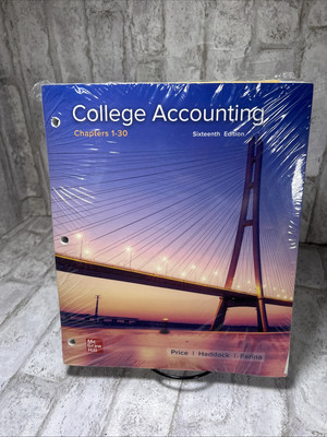Loose Leaf for College Accounting Chapters 1-30 by John Ellis Price, Michael...