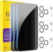 Protector de pantalla de privacidad para iPhone 17 Pro Max con protector de lent