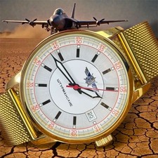 Raketa Aviator Mechanical Watch Sturmanskie Soviet Pilot Military Calendar Day