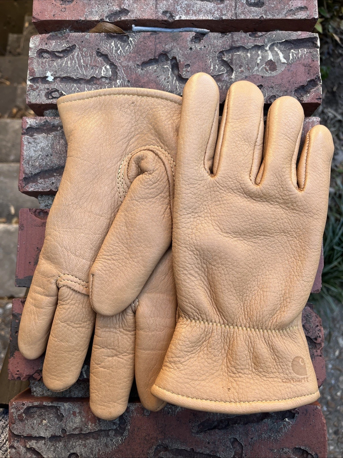 Carhartt Deerskin Gloves Size XL Vintage Mint Condition
