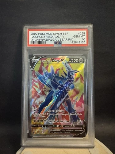 Pokémon Origin Forme Dialga V SWSH255 Promo Holo PSA 10 Sword & Shield