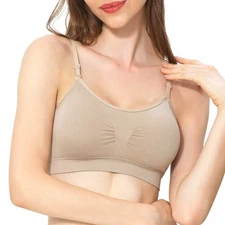 Coobie Women’s Seamless T-Shirt Bra Wireless Padded Bralette, Everyday Bra