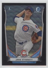 2014 Bowman Draft Chrome Black Wave Refractor Jake Stinnett #CDP43 2f9