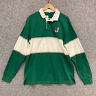 Jameson Mens Polo Shirt Size Medium Long Sleeve Rugby Style Long Sleeve 52603