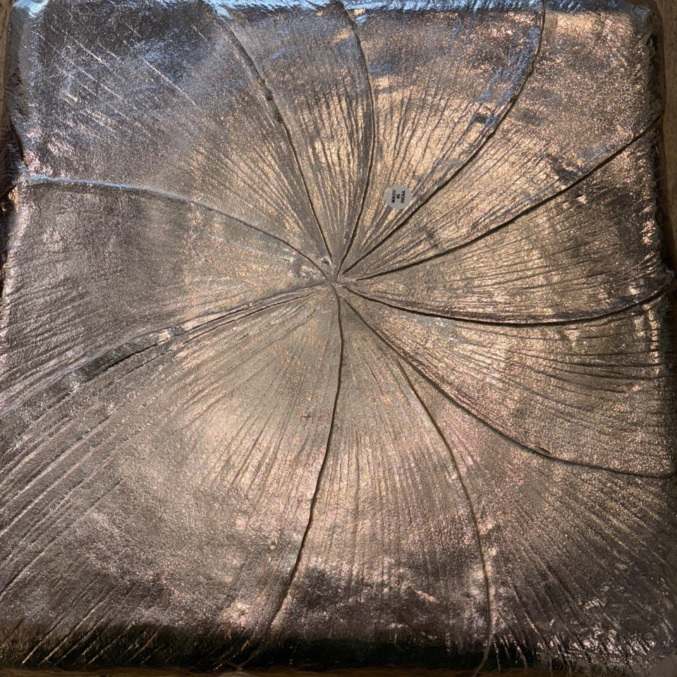 "Bandeja cuadrada para servir Godinger flor de laurel nueva sin etiquetas 14"" cuadrada nueva" Foto 2 de 2