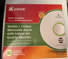 Kidde Smart Hardwired Smoke and Carbon Monoxide Detection w/Air Quality Monitor