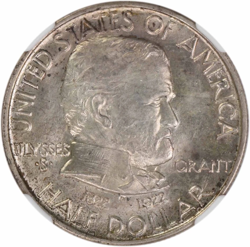 Grant Commemorative Silver Half Dollar 1922 MS66 NGC - Image 3 of 4