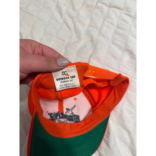Hunter Orange Embroidered Trucker Hat Snap Back Deer Hunting American Tradition - Picture 3 of 4