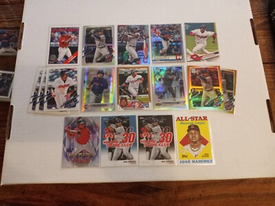 Topps Jose Ramirez Collector Lot 17 Cards Refractors SPs (8B)