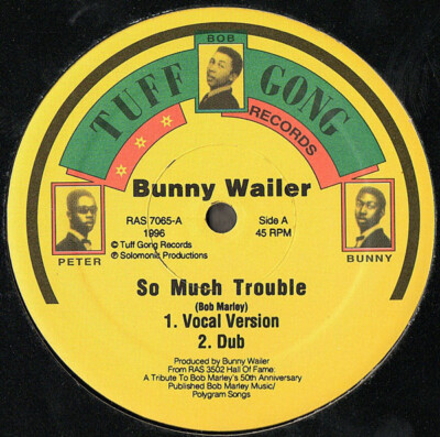 Bunny Wailer So Much Trouble STILL SEALED Vinyl Single 12inch NEW OVP