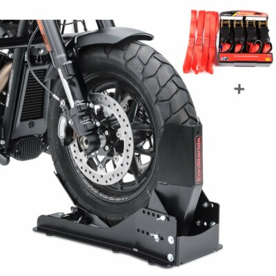 Set Motorradwippe + Spanngurte für Yamaha XV 1700 Road Star Warrior SW9