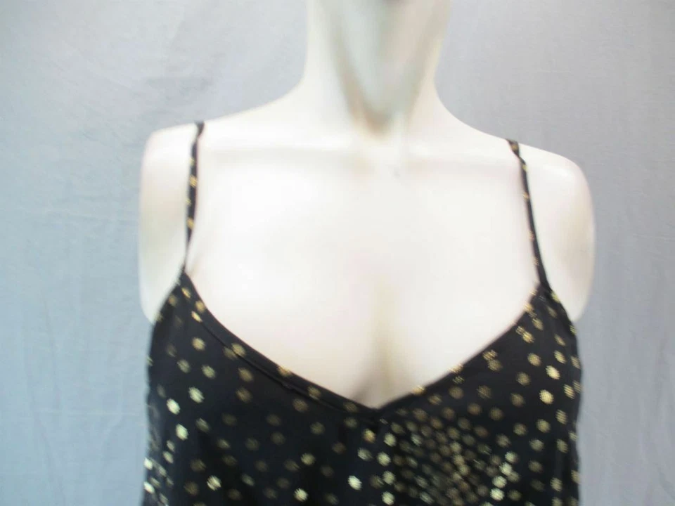 Nuevo con etiquetas Vestido recto BeBop talla M para mujer negro/dorado punto sin mangas de gasa 6G684 Foto 2 de 4