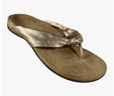 Vionic Pippa TVW5173 Rose Gold Modern Knot Toepost Thong Sandals Size 10 WORN 1x