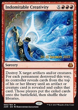 Magic MTG - Indomitable Creativity - EXC - EN - FOIL