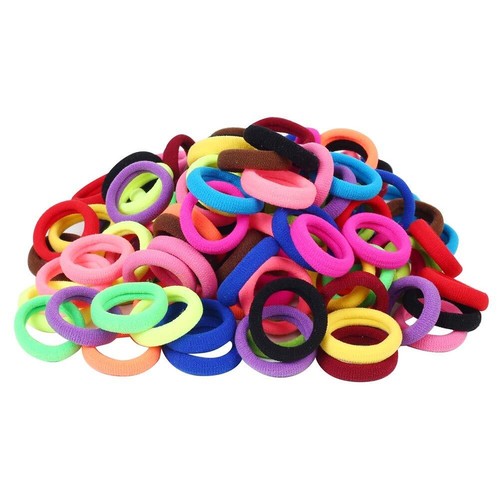 120 Pcs Multicolor Baby Hair Ties Seamless Cotton Toddler Hair Ties for Girls - Picture 7 of 7