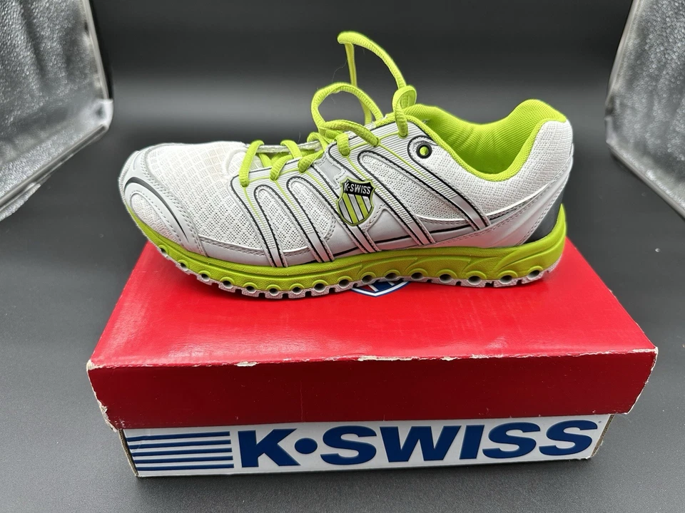 Zapato para correr K-SWISS Micro Tubes 100 Fit W verde brillante talla 8 1/2 mediano para mujer Foto 2 de 4