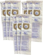 10 Pack Replacement Bags for Hoover Type A Upright  Replaces Part # 4010001A