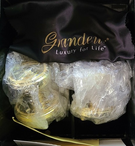 [820842 Grandeur] Rosette Privacy w\ Soleil Door Knob Solid Brass 2-3/8" Backset - Afbeelding 2 van 2