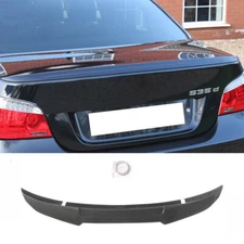 FIT 04-10 BMW E60 525i 535i 550i M5 PSM STYLE CARBON STYLE TRUNK SPOILER WING