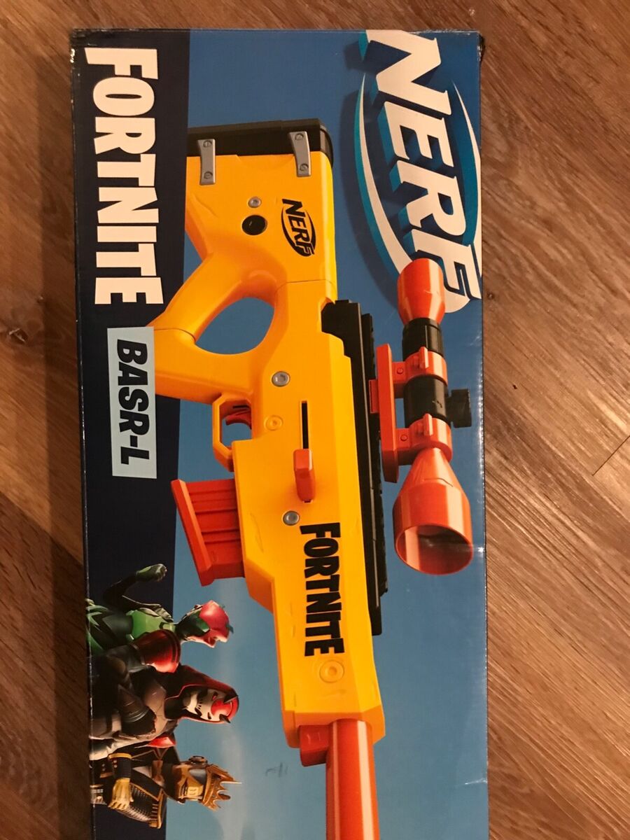 NERF Fortnite BASR-L Bolt Action, Clip Fed Blaster - Includes Removable  Scope, 6-Dart Clip and 12 Official Elite Darts