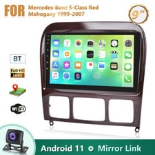 Android 11.0 Autoradio GPS Navi f&uuml;r Mercedes S/CL Klasse W220 W215 CD 1999-2007