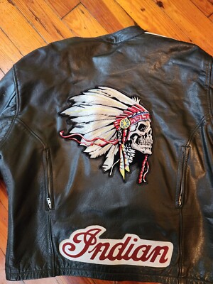 Indian Ranger Indian Motorcycle Motorcycle Jacket Vented Embroidered Logo Size 46 | eBay