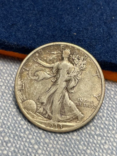 (#101394) Walking Liberty Half Dollar: 1933 S.  #2   Fine  Better date.
