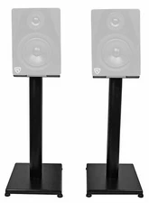 Rockville 21” Black Steel Studio Monitor Speaker Stands For Rockville APM8B