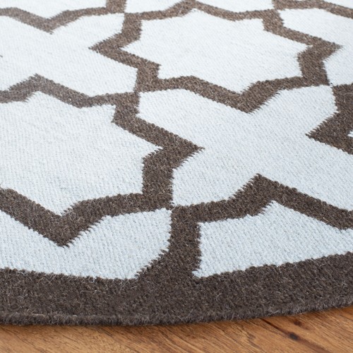 SAFAVIEH Dhurries DHU549A Handwoven Light Blue Rug - Picture 7 of 24