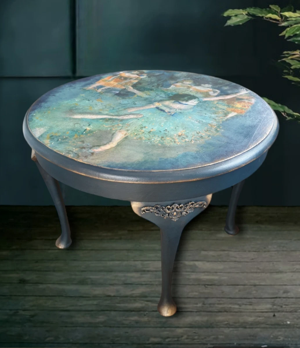 Painted round side table deals