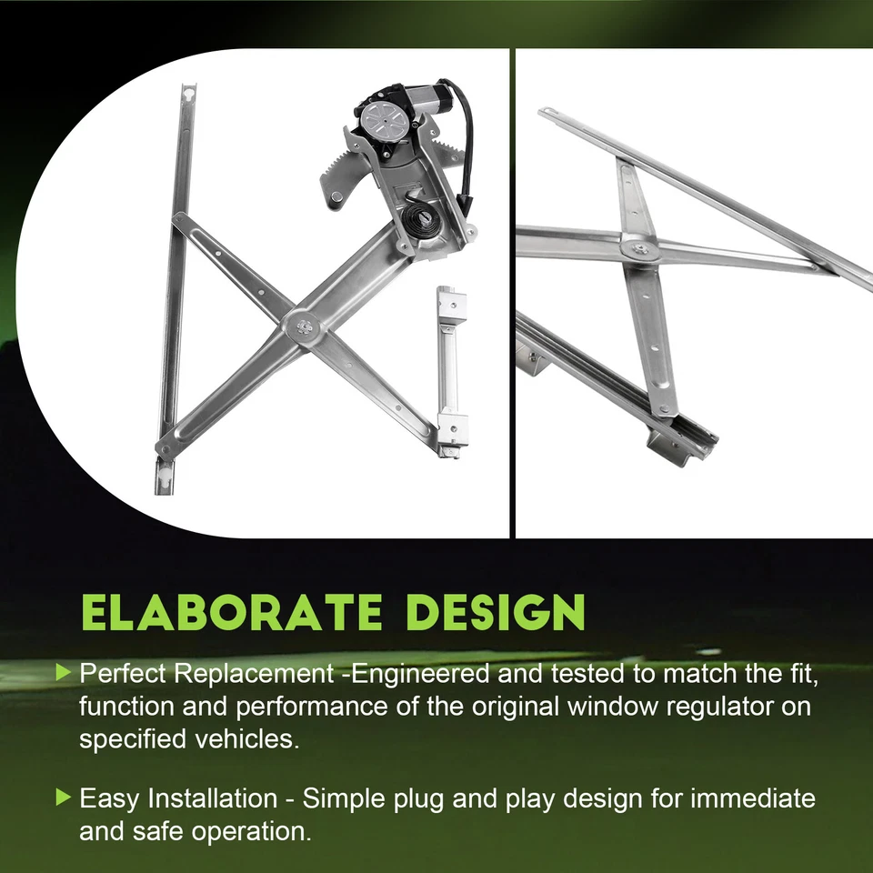 Regulador de ventana eléctrica delantero derecho con motor para camioneta Dodge Ram 2500 3500 1994-2002 Foto 4 de 4